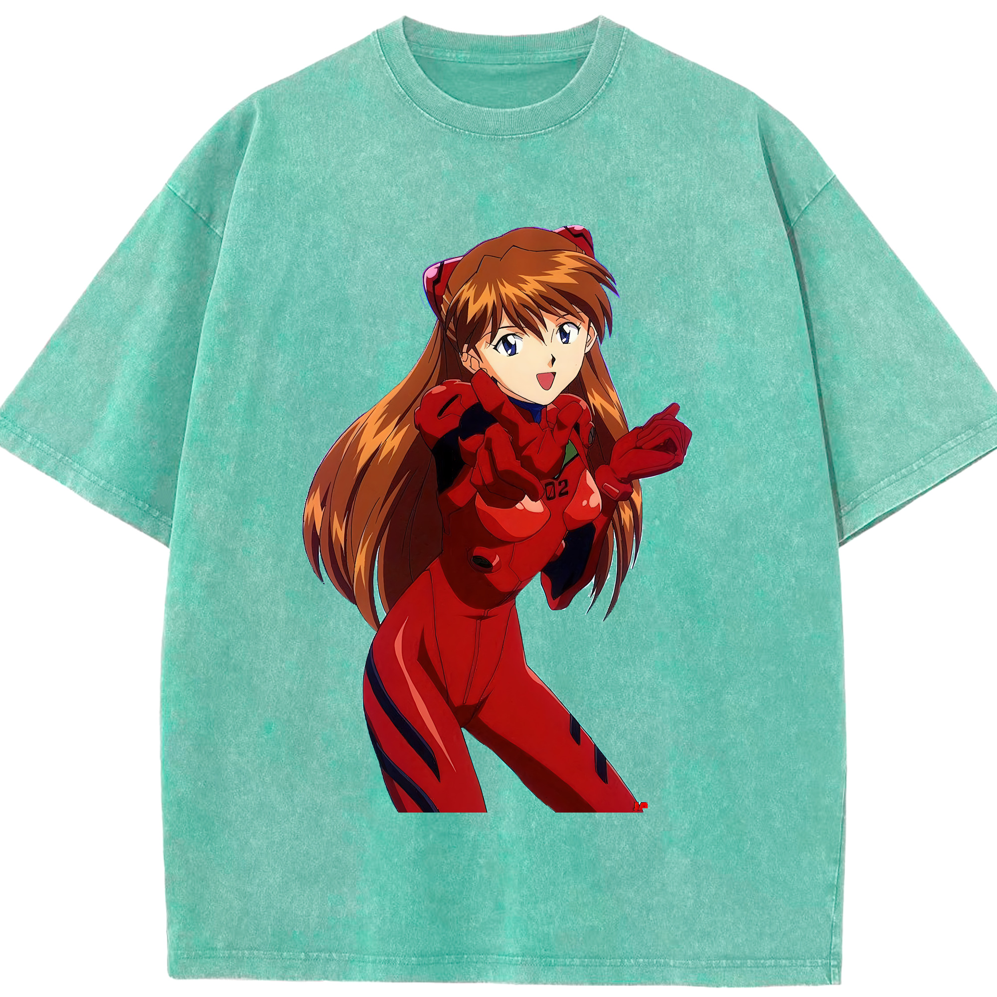 （画像用） EVA 新世紀エヴァンゲリオン 綿100% ヴィンテージ風 半袖Tシャツ（フロントプリント）